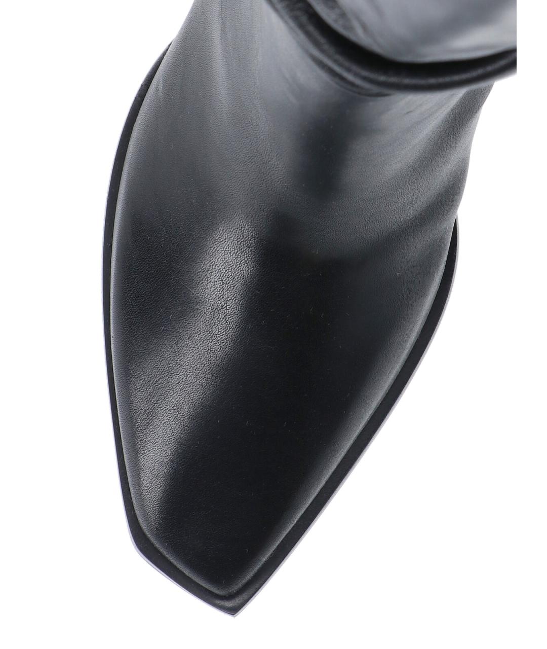 JIMMY CHOO Черные кожаные сапоги, фото 5