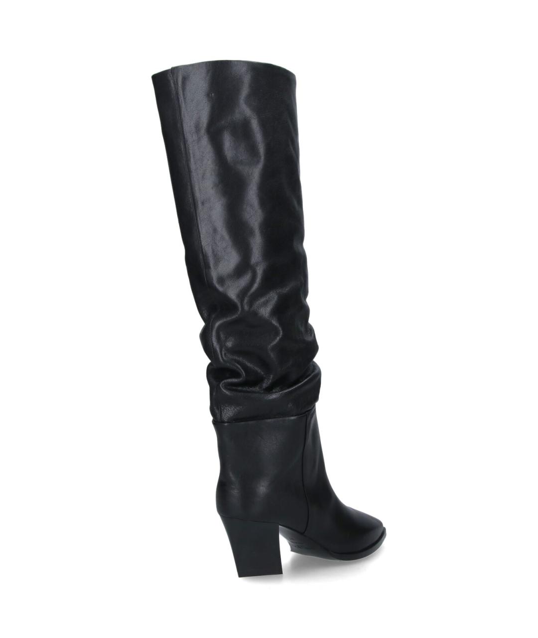 JIMMY CHOO Черные кожаные сапоги, фото 4