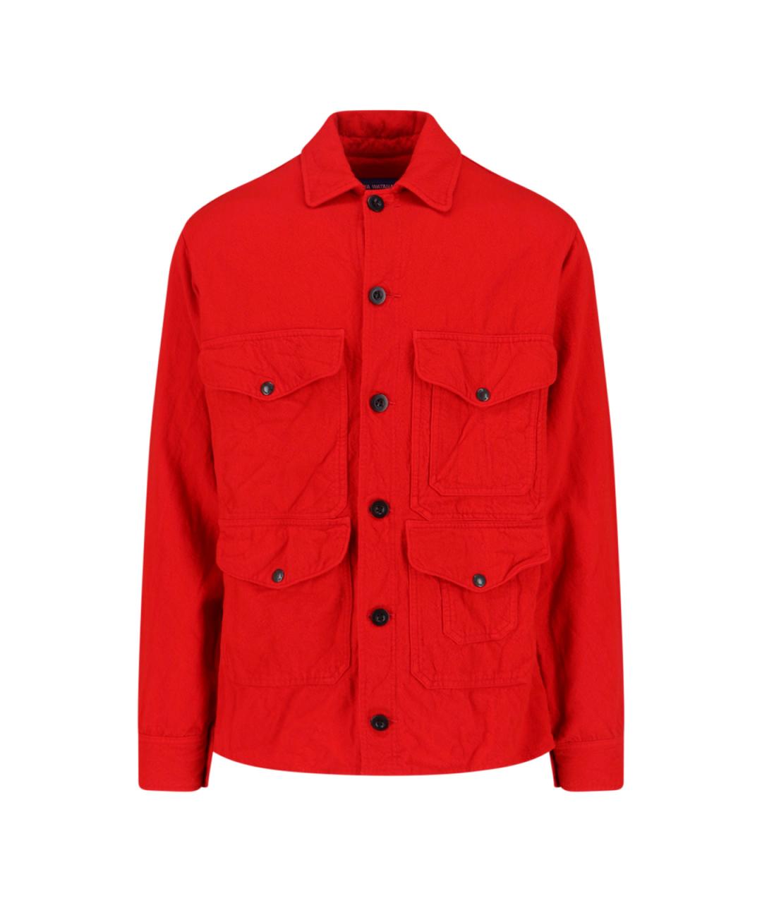 JUNYA WATANABE Красная шерстяная кэжуал рубашка, фото 1