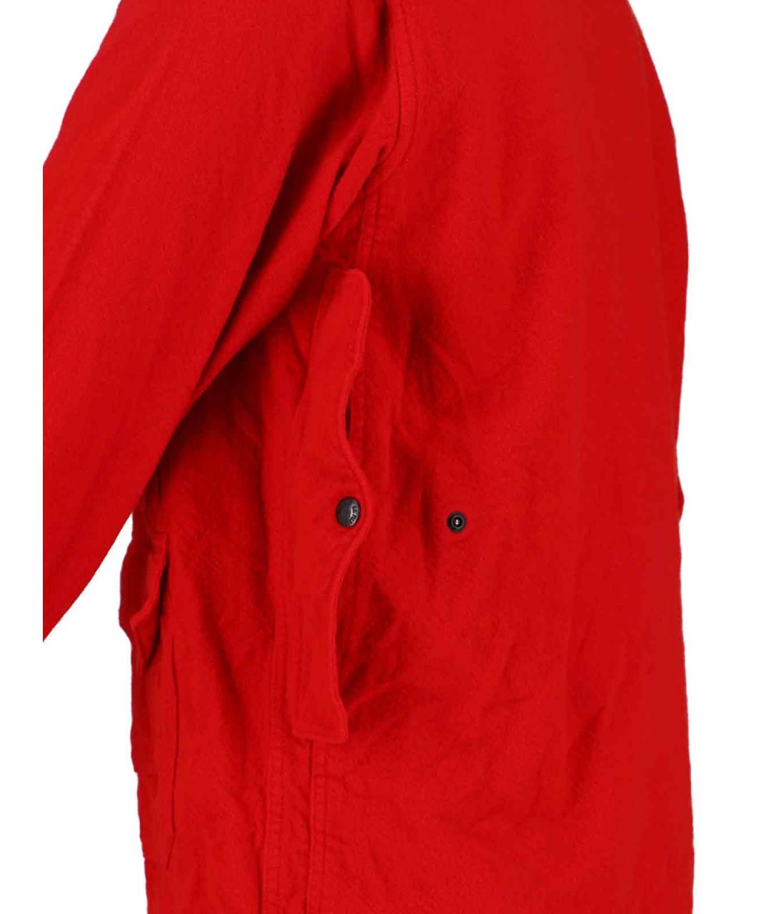 JUNYA WATANABE Красная шерстяная кэжуал рубашка, фото 3
