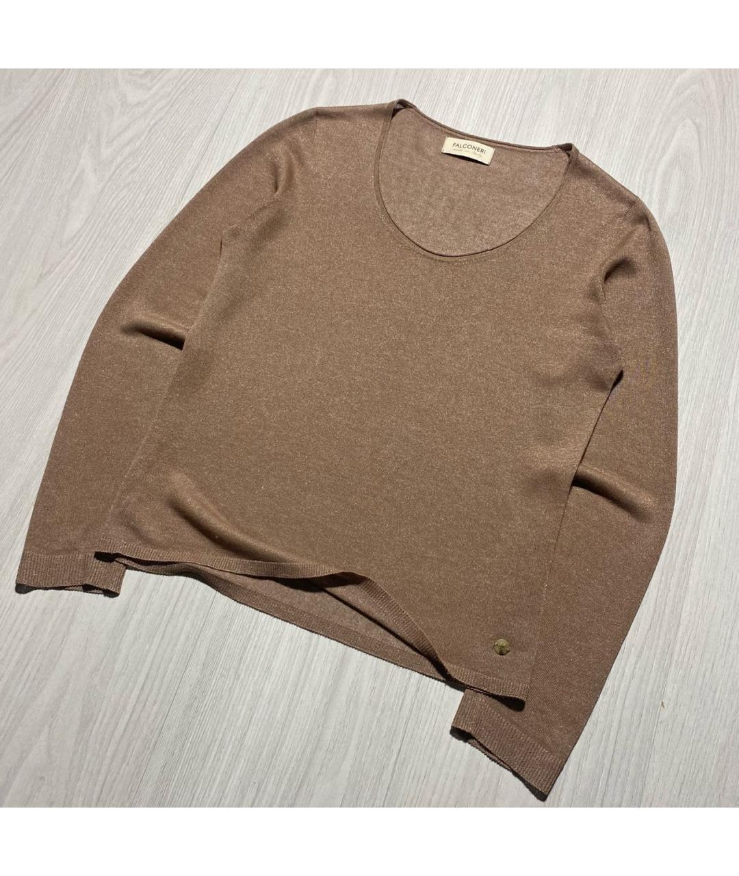 FALCONERI Бежевый хлопковый джемпер / свитер, фото 2