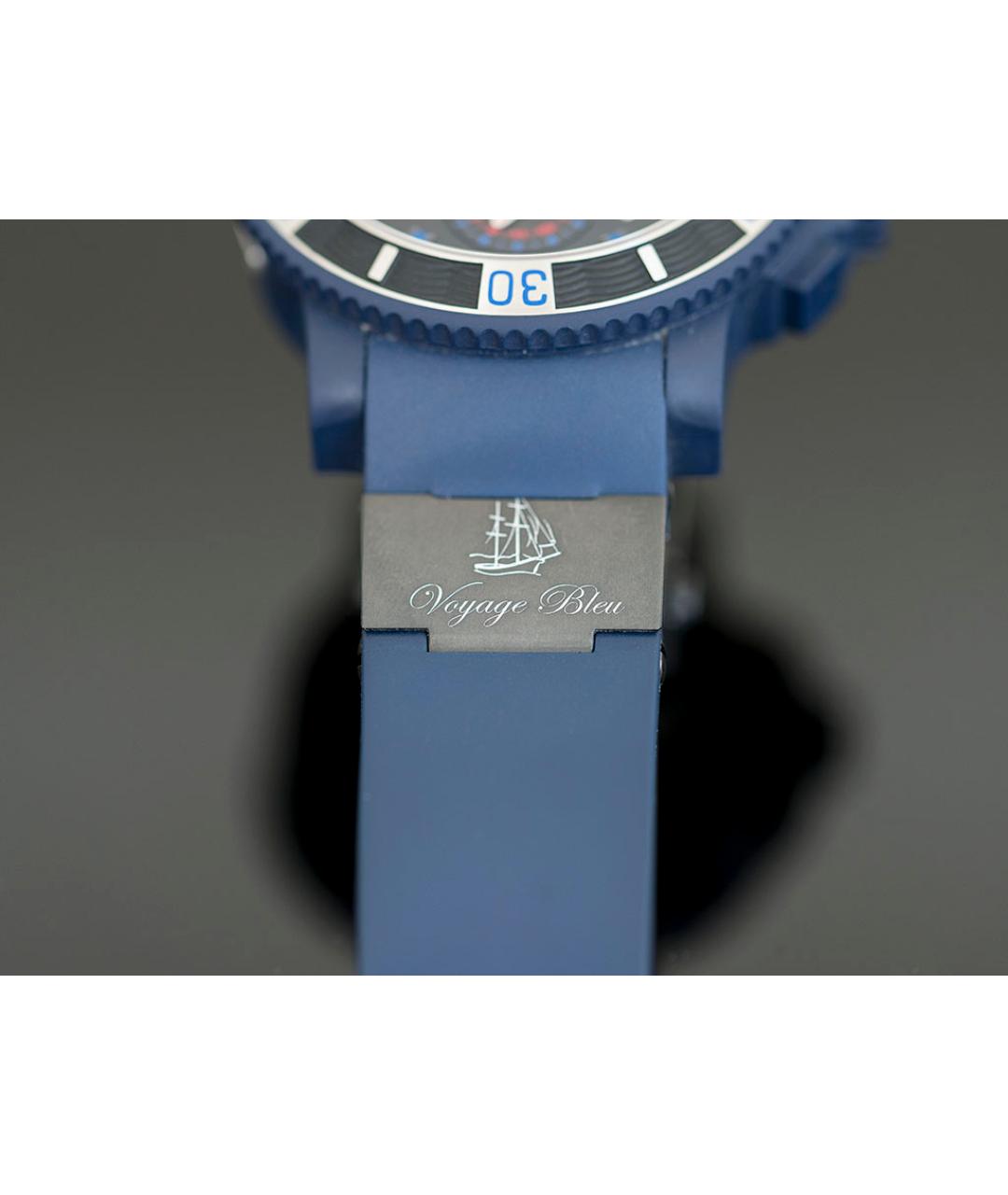 Ulysse Nardin Синие титановые часы, фото 4