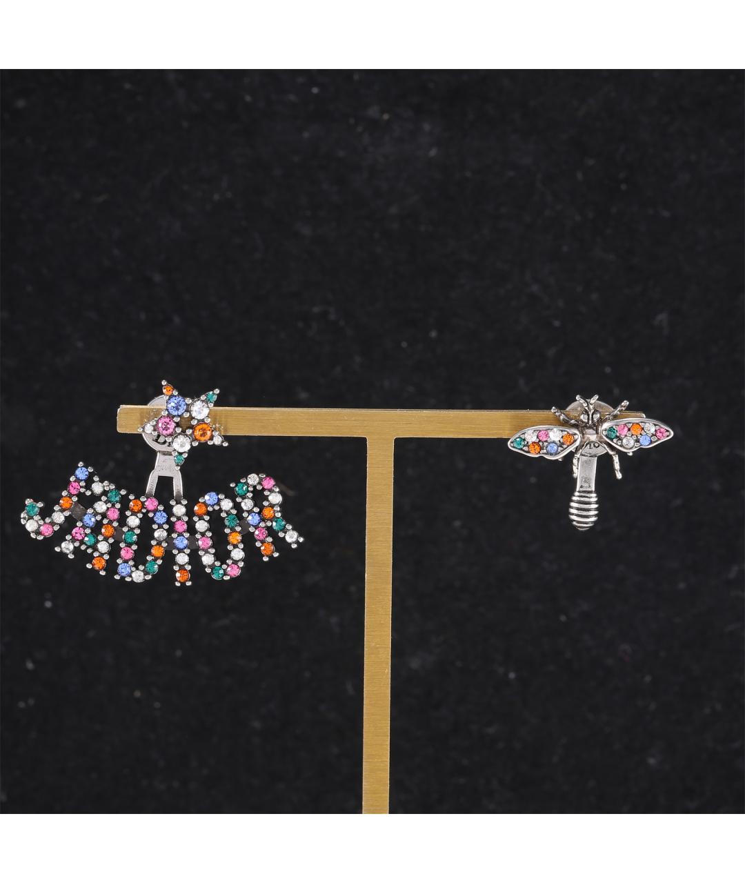 CHRISTIAN DIOR Мульти металлические серьги, фото 4