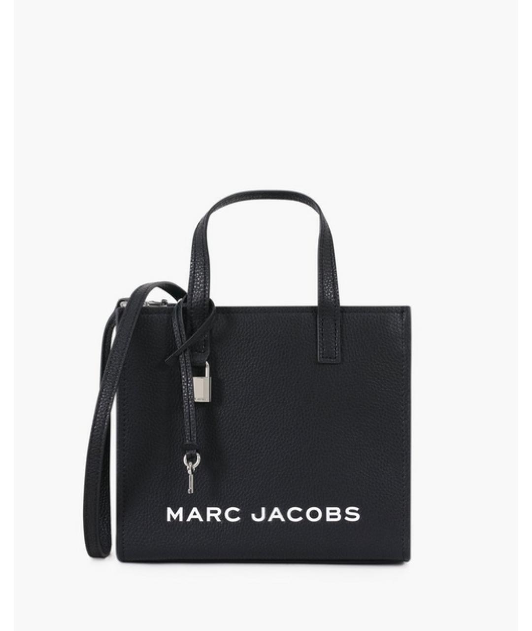 MARC JACOBS Черная кожаная сумка с короткими ручками, фото 8