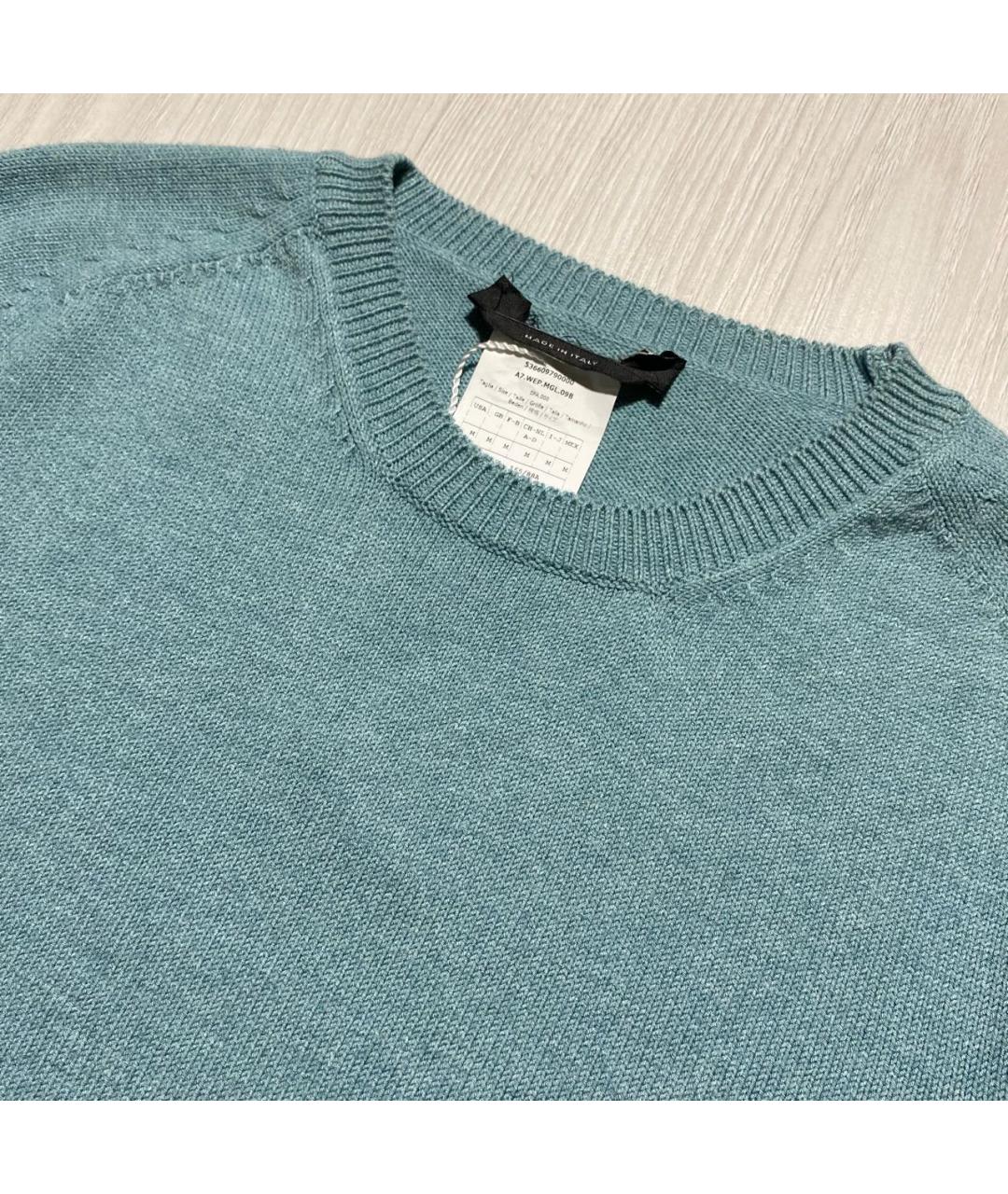 WEEKEND MAX MARA Бирюзовый вискозный джемпер / свитер, фото 3
