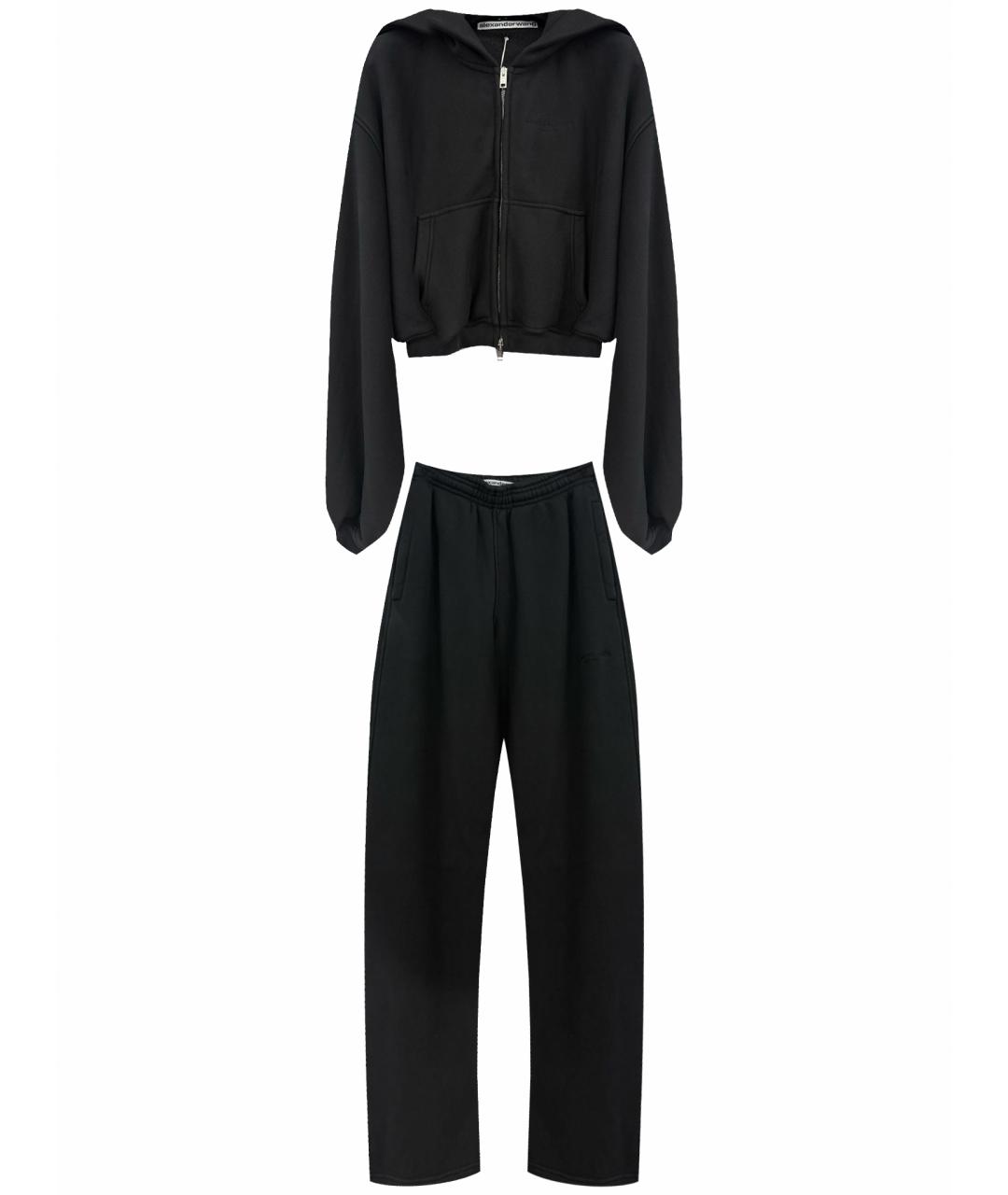 ALEXANDER WANG Черный хлопковый костюм с брюками, фото 1