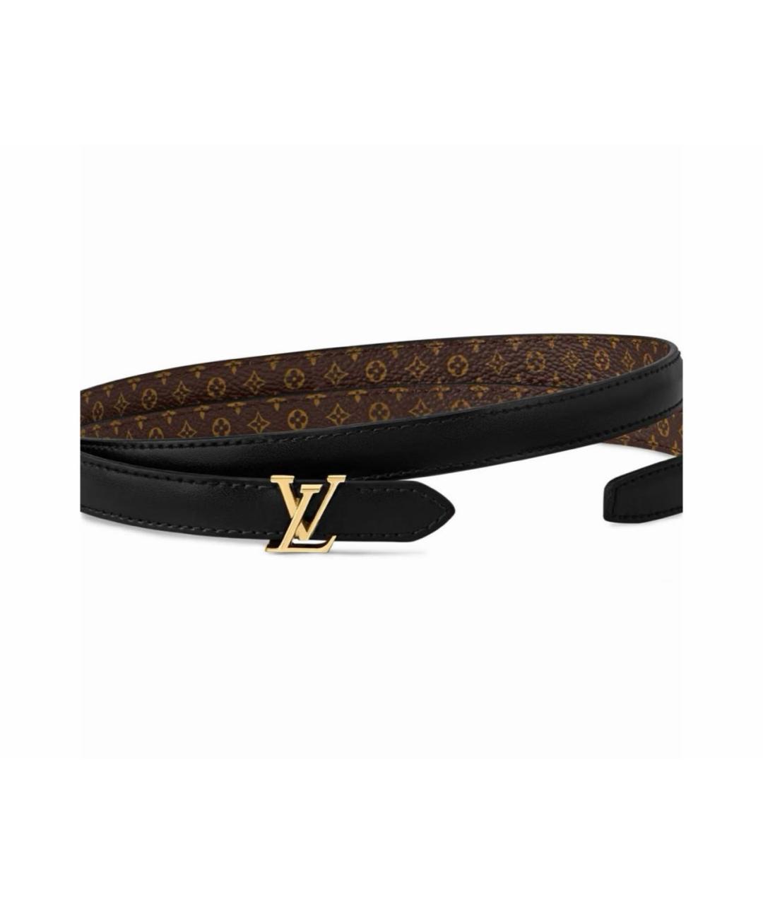 LOUIS VUITTON Коричневый кожаный ремень, фото 2