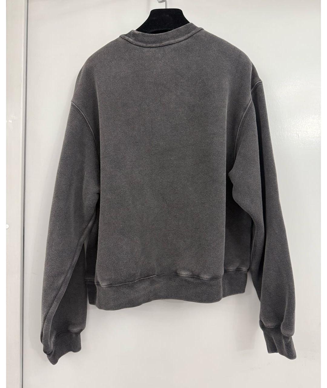 T BY ALEXANDER WANG Антрацитовый хлопковый костюм с брюками, фото 2