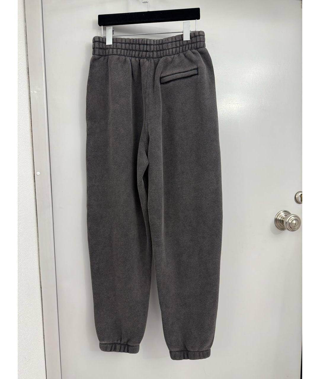 T BY ALEXANDER WANG Антрацитовый хлопковый костюм с брюками, фото 4