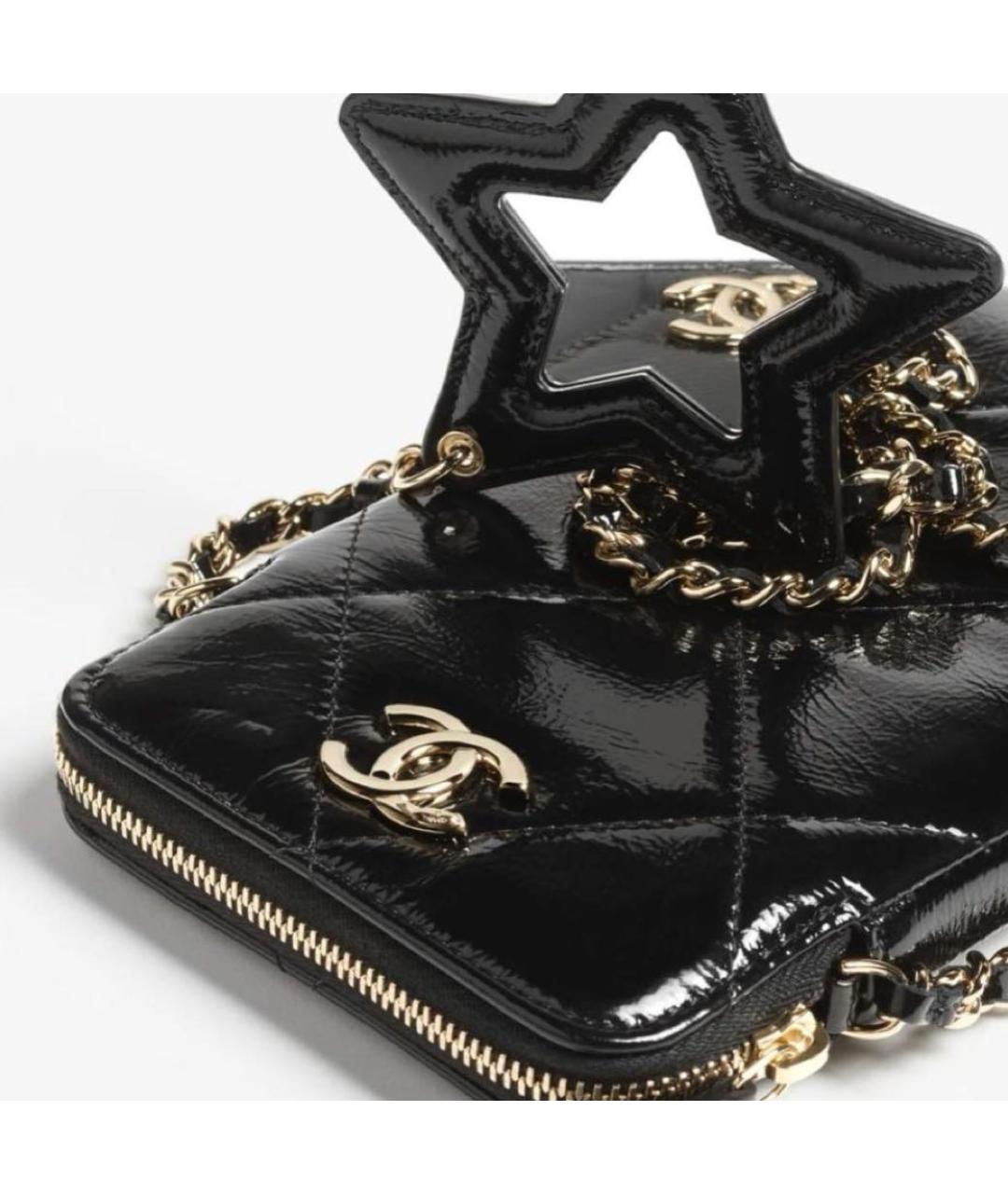 CHANEL Черная тканевая сумка через плечо, фото 4