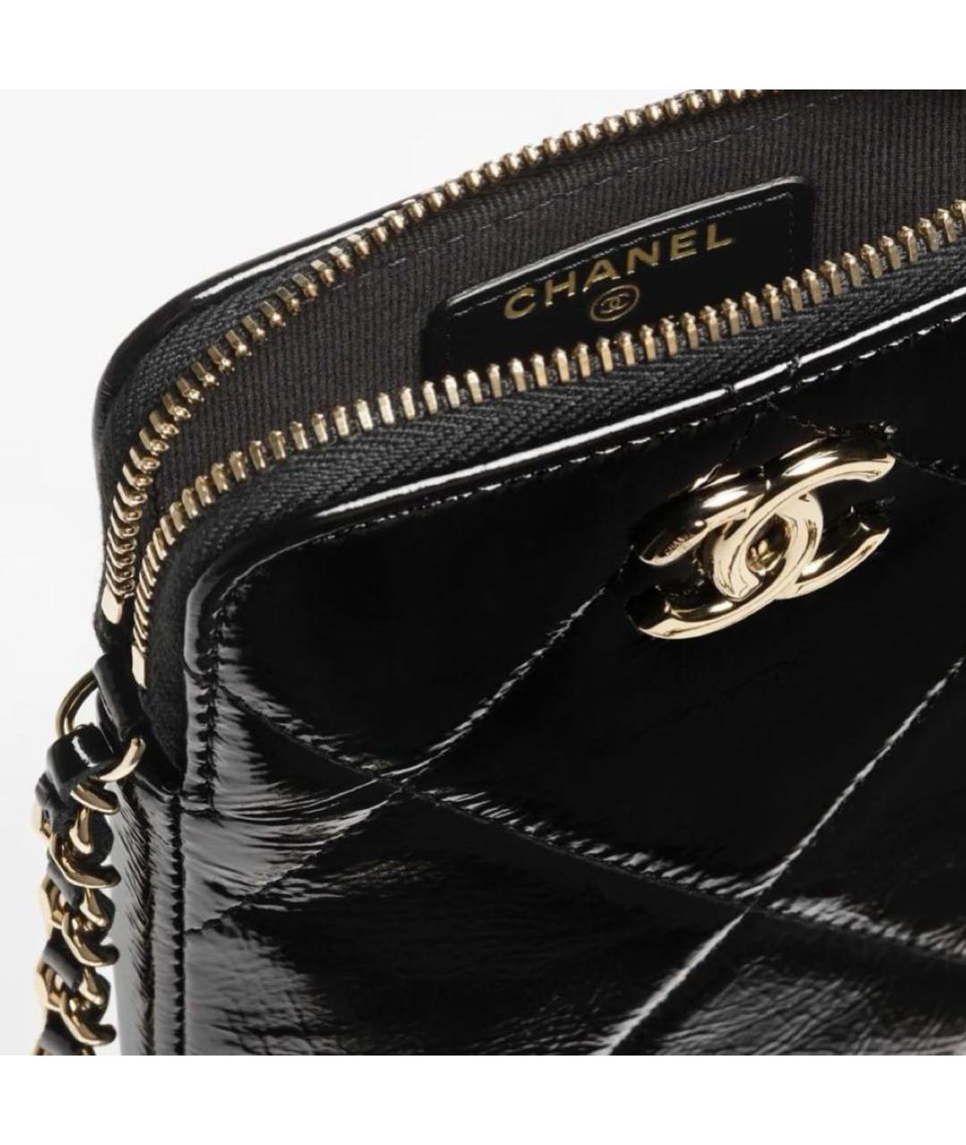 CHANEL Черная тканевая сумка через плечо, фото 3