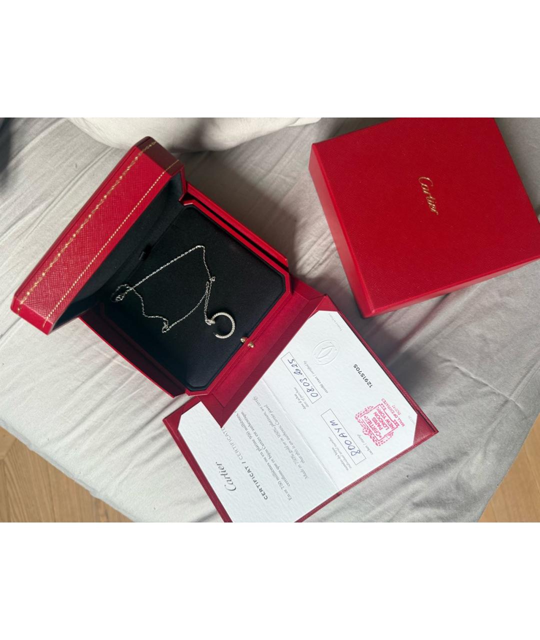 CARTIER Белый кулон из белого золота, фото 4