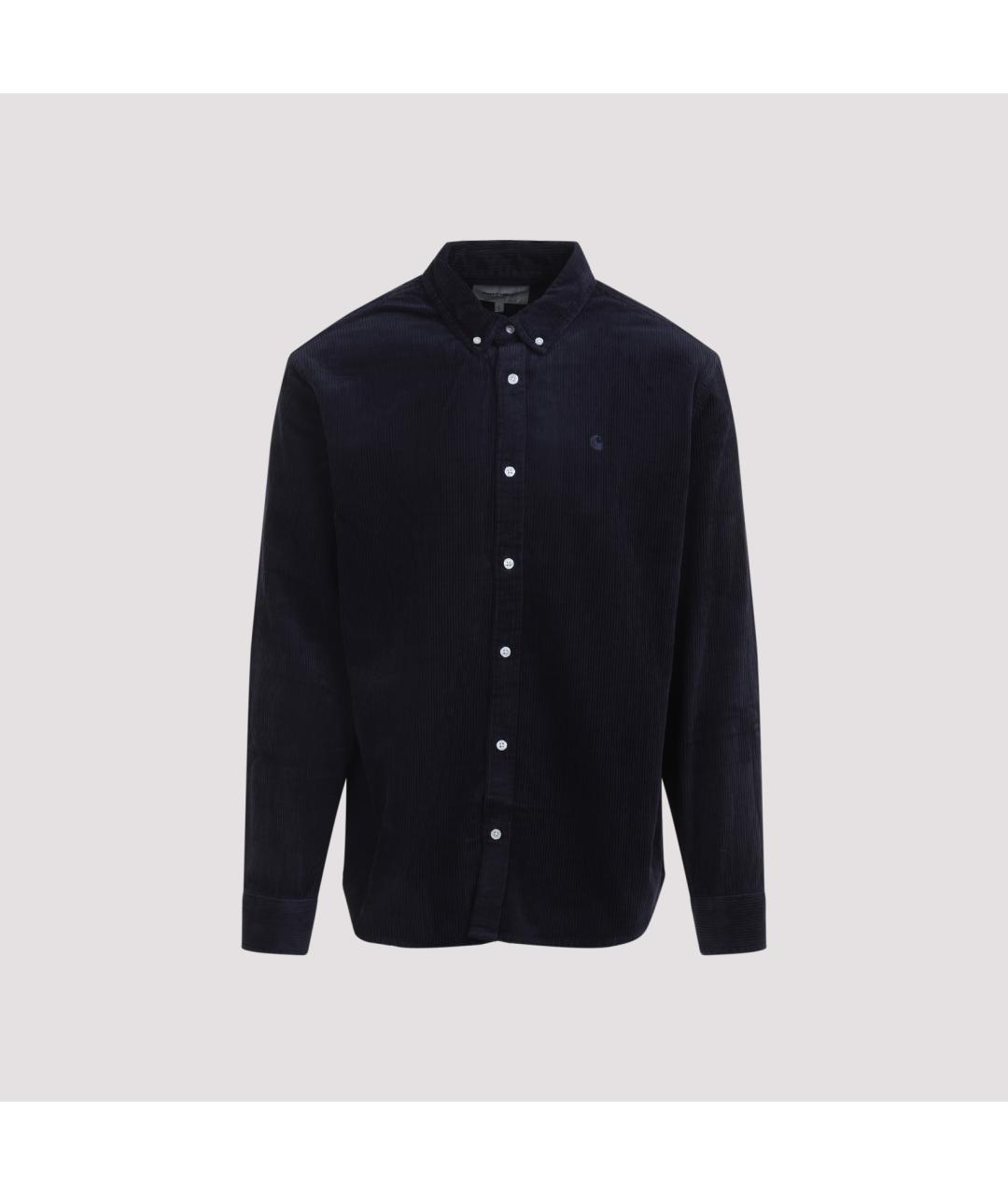 CARHARTT WIP Темно-синяя хлопковая кэжуал рубашка, фото 3
