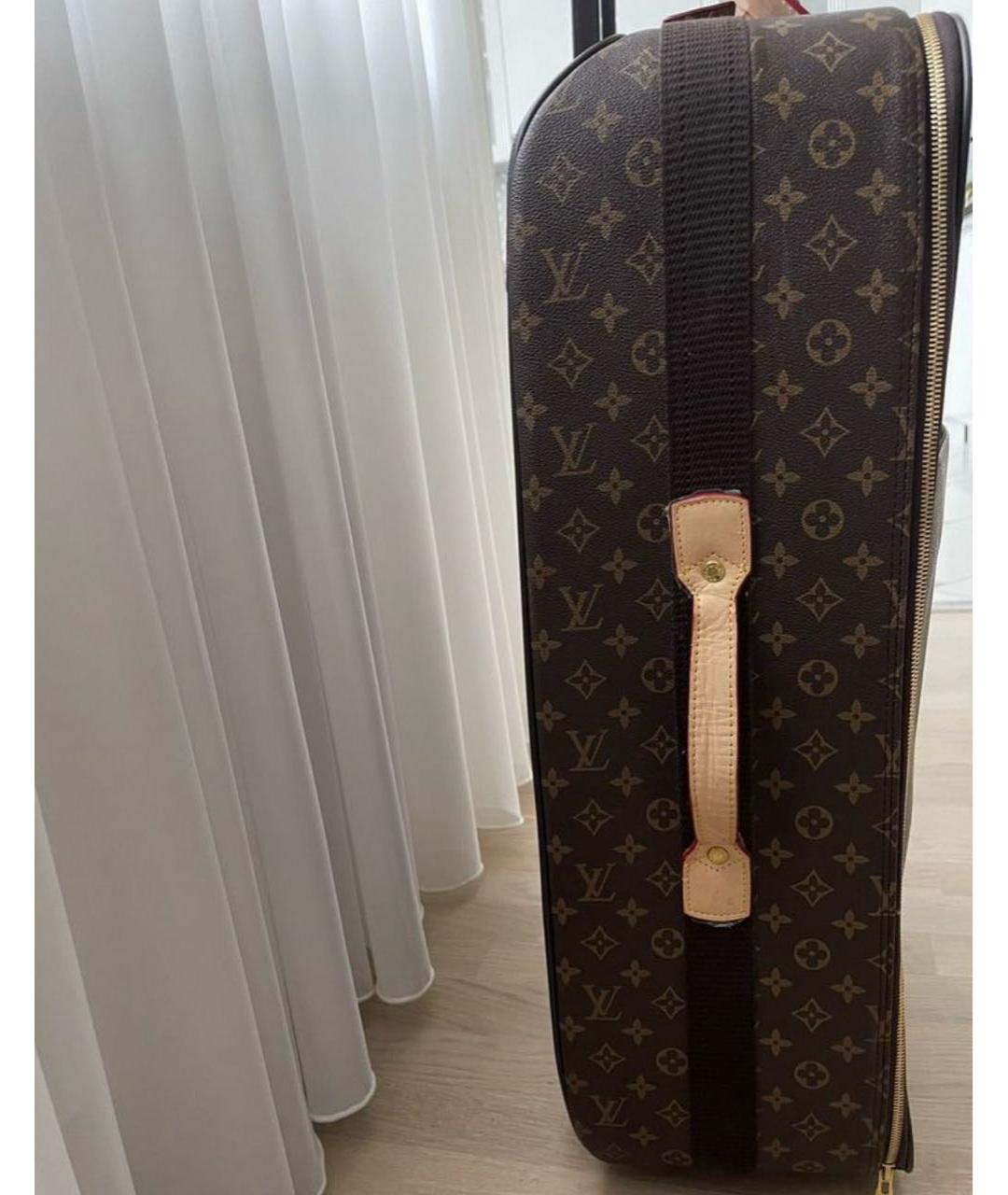 LOUIS VUITTON Коричневый чемодан, фото 2