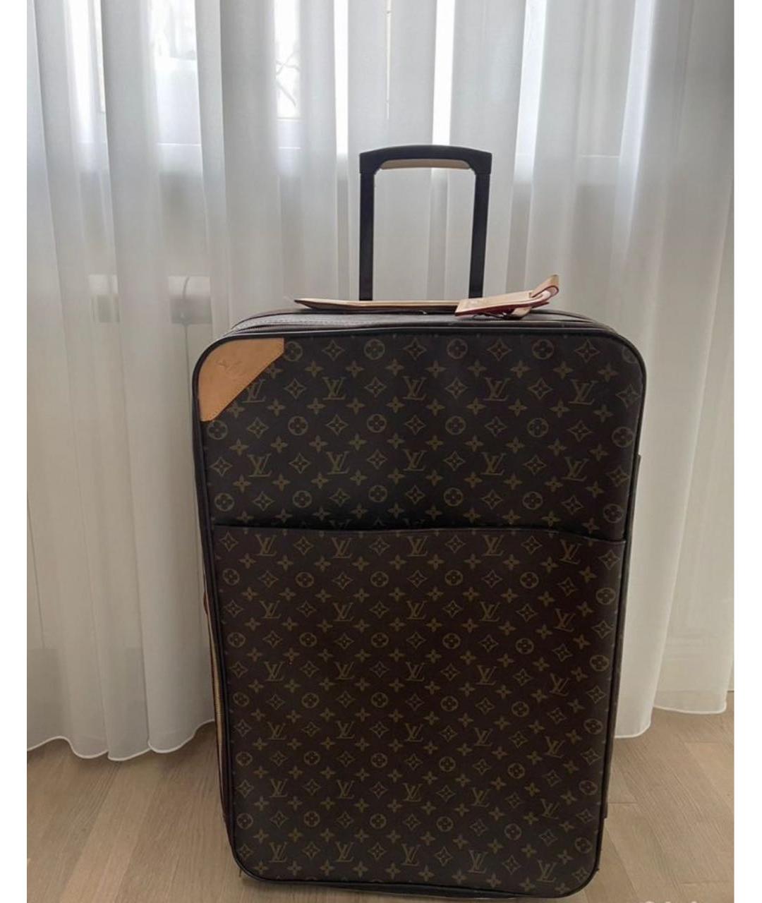 LOUIS VUITTON Коричневый чемодан, фото 5