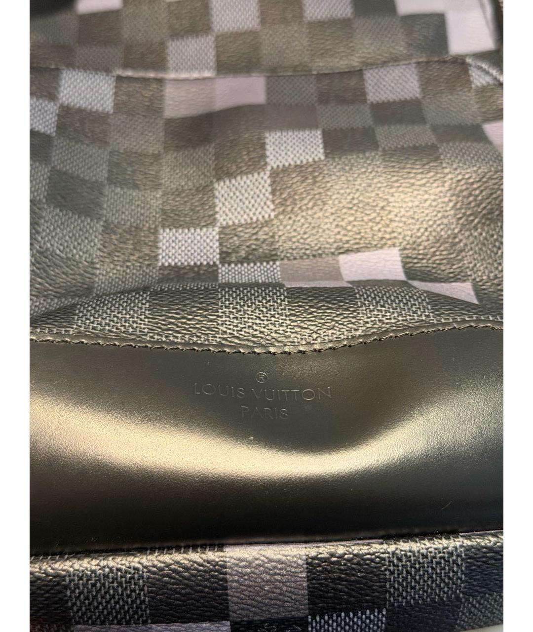 LOUIS VUITTON Антрацитовая сумка на плечо, фото 3