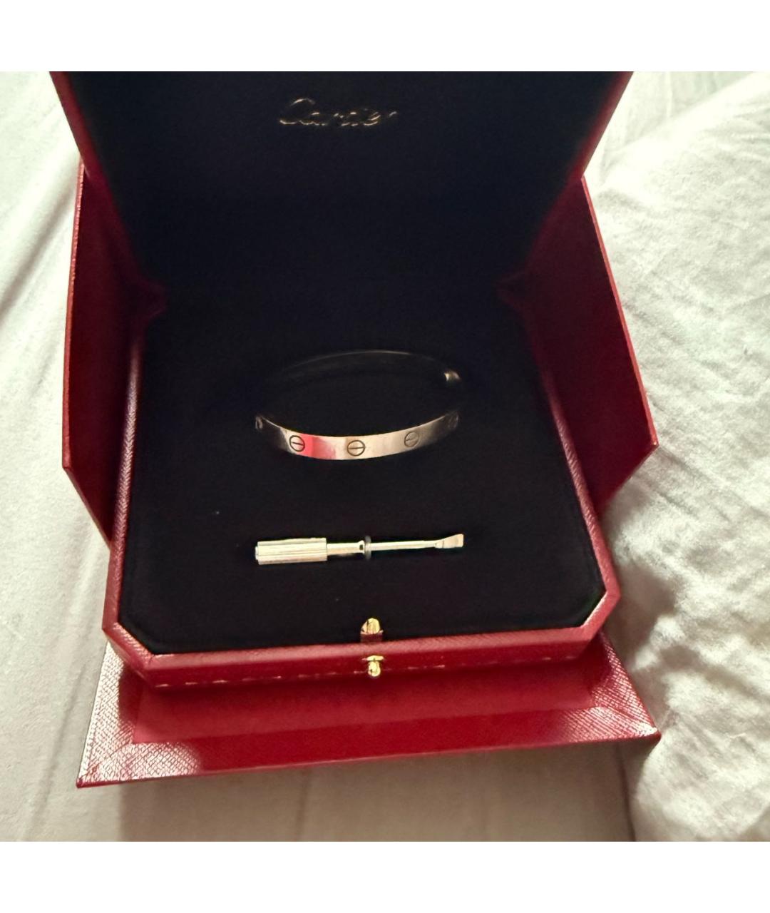 CARTIER Белый браслет из белого золота, фото 3