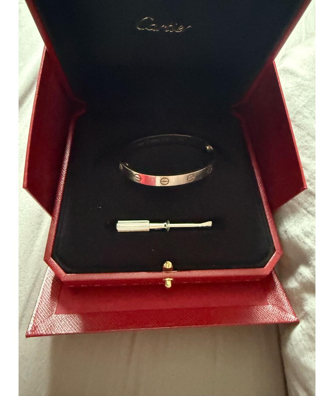 CARTIER Белый браслет из белого золота, фото 5