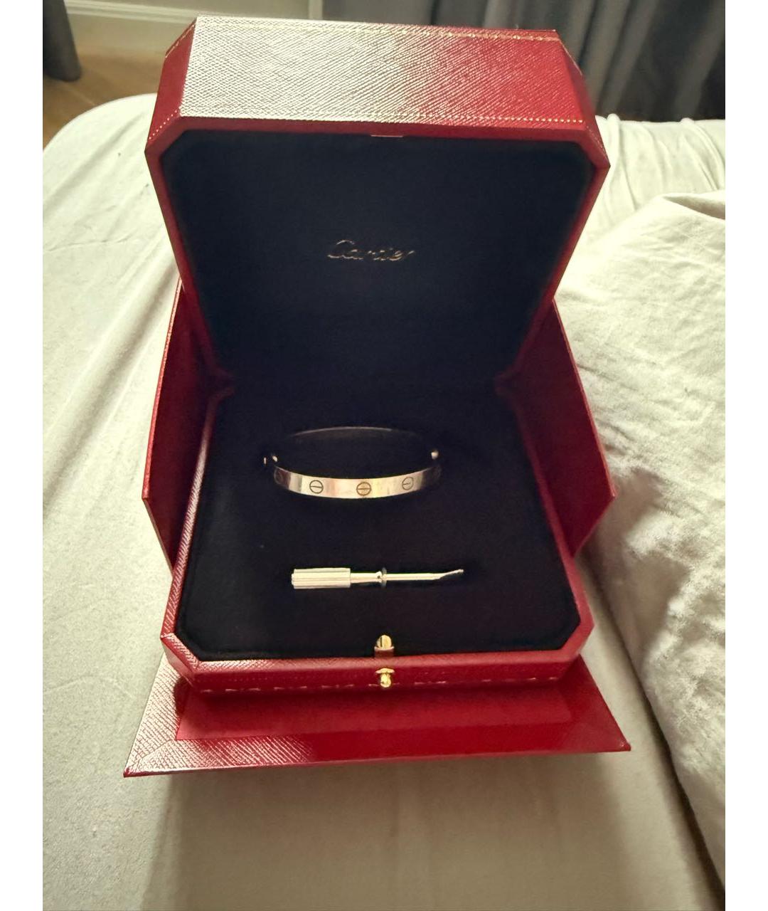 CARTIER Белый браслет из белого золота, фото 2