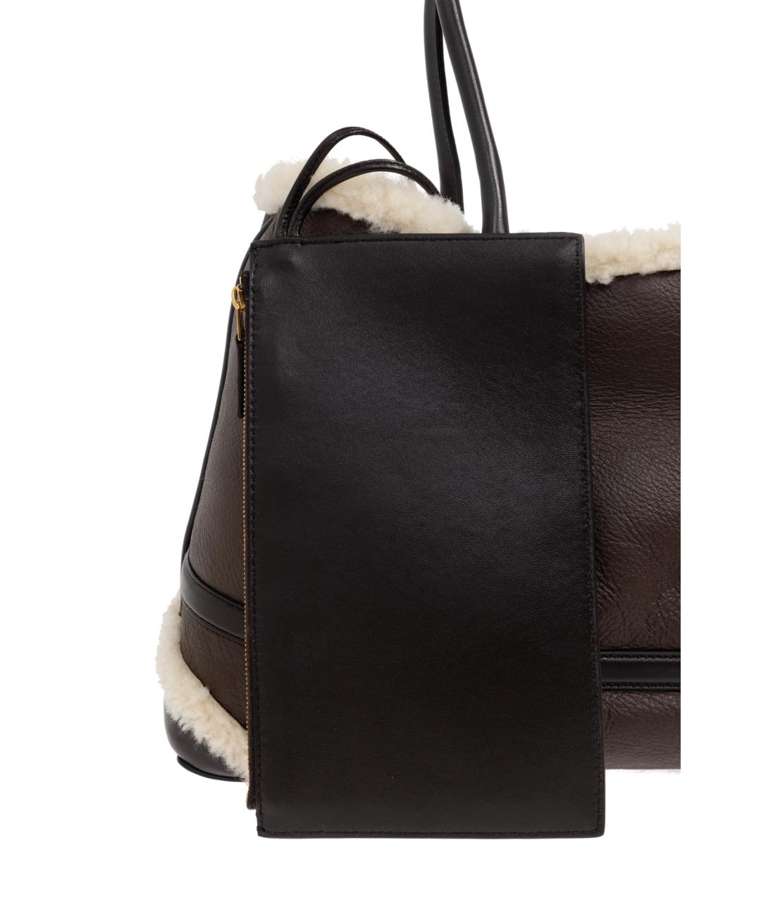 BOTTEGA VENETA Коричневая кожаная сумка тоут, фото 6