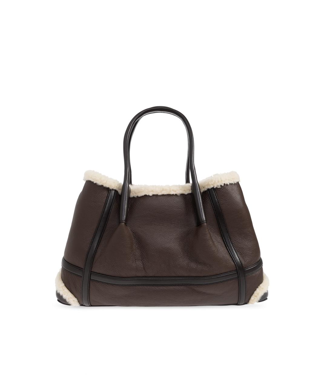 BOTTEGA VENETA Коричневая кожаная сумка тоут, фото 1