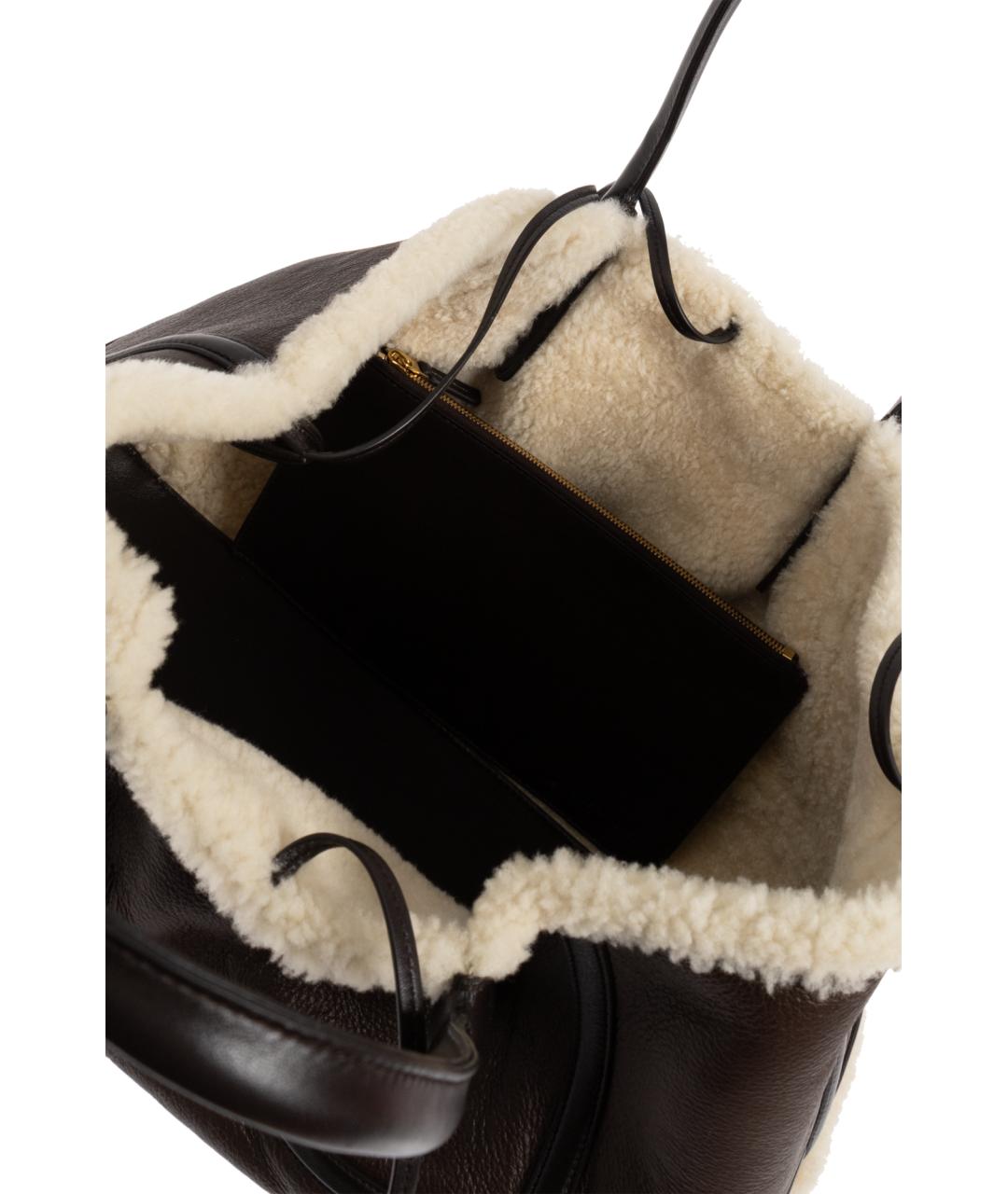 BOTTEGA VENETA Коричневая кожаная сумка тоут, фото 5