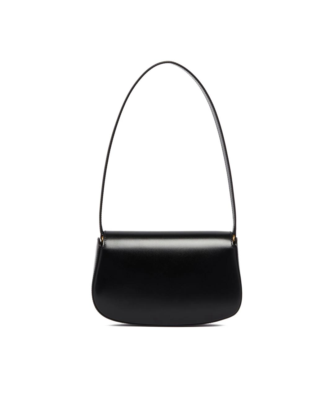 SAINT LAURENT Черная кожаная сумка через плечо, фото 4