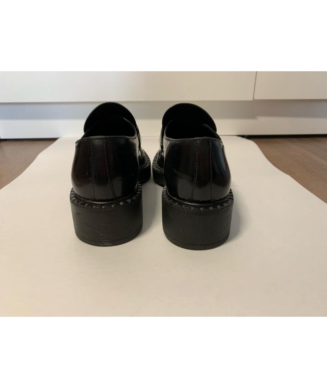 PRADA Черные лоферы из лакированной кожи, фото 4