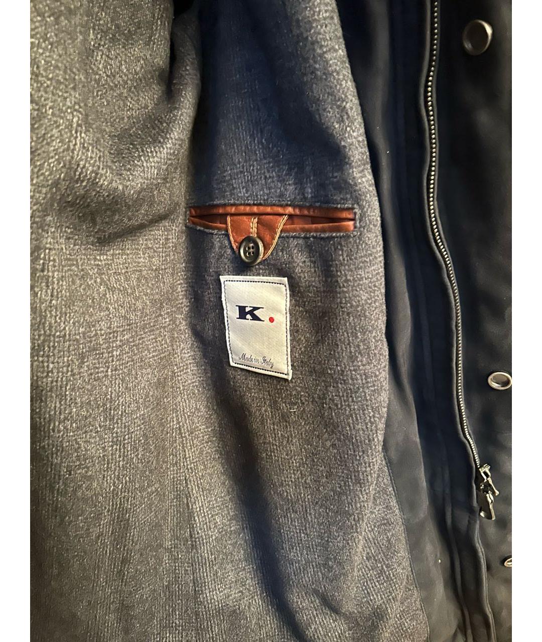 ZILLI Темно-синяя кашемировая куртка, фото 3