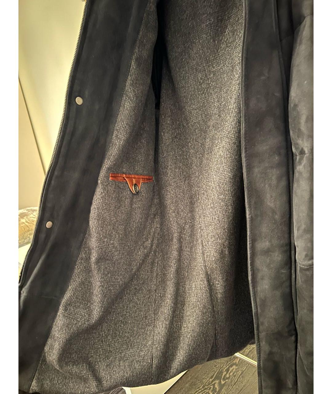 ZILLI Темно-синяя кашемировая куртка, фото 7