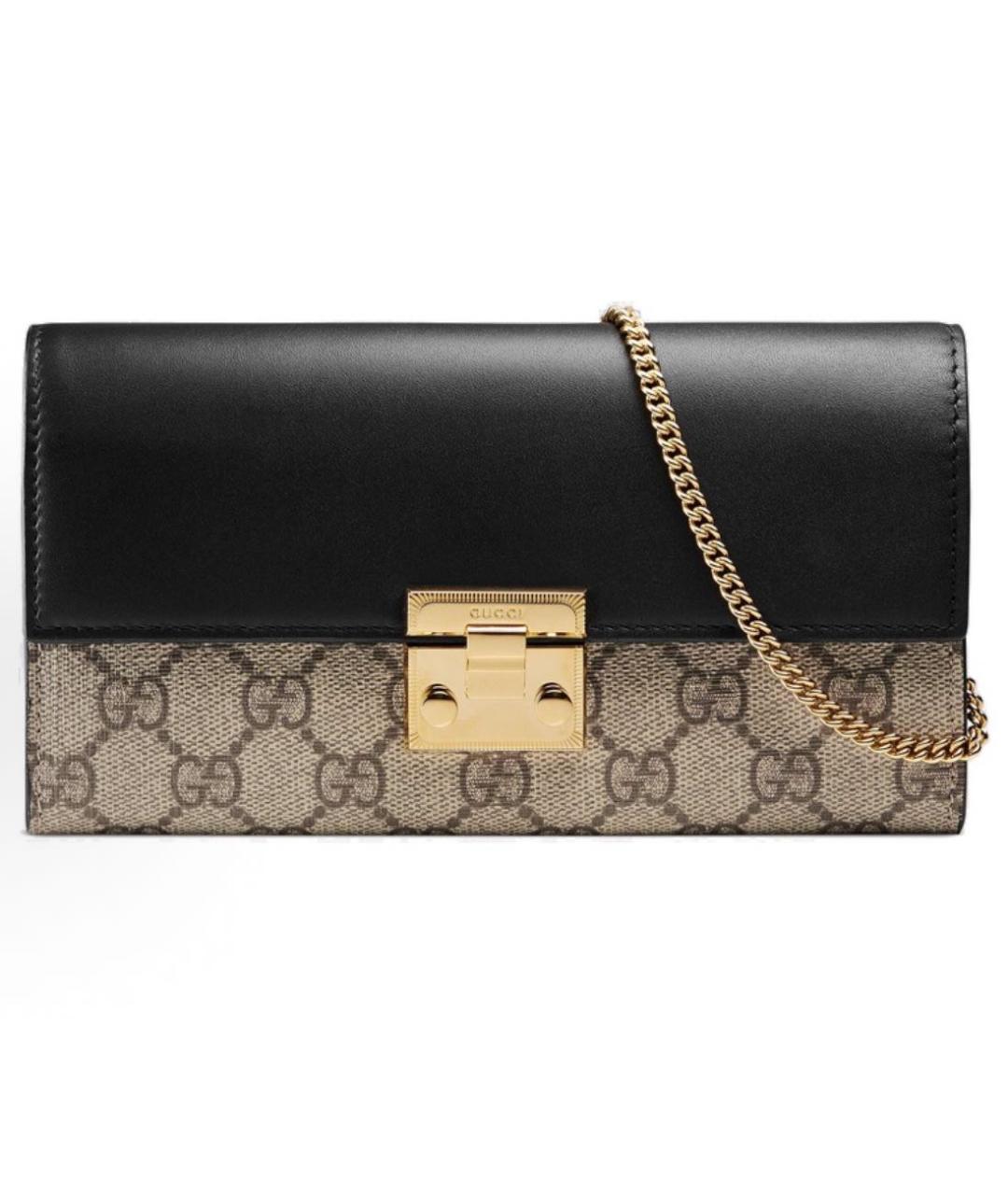 GUCCI Коричневая кожаная сумка через плечо, фото 4