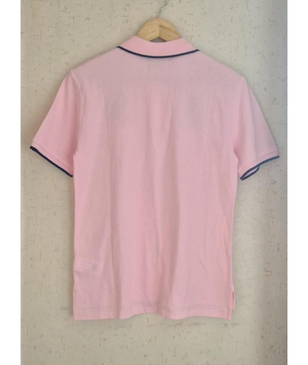 POLO RALPH LAUREN Розовая хлопковая футболка, фото 2