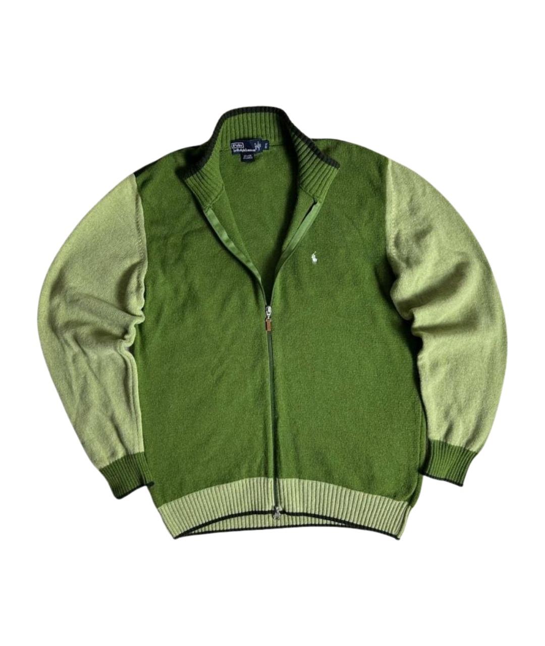 POLO RALPH LAUREN Зеленый шерстяной джемпер / свитер, фото 1