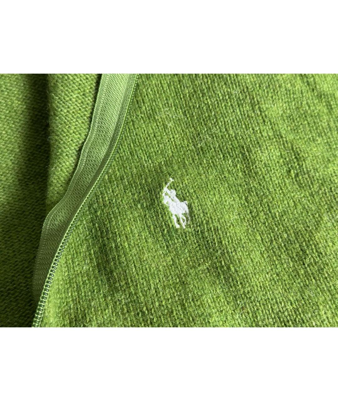 POLO RALPH LAUREN Зеленый шерстяной джемпер / свитер, фото 5