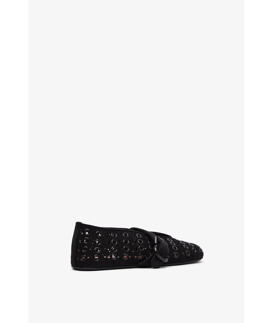 ALAIA Черные замшевые балетки, фото 3