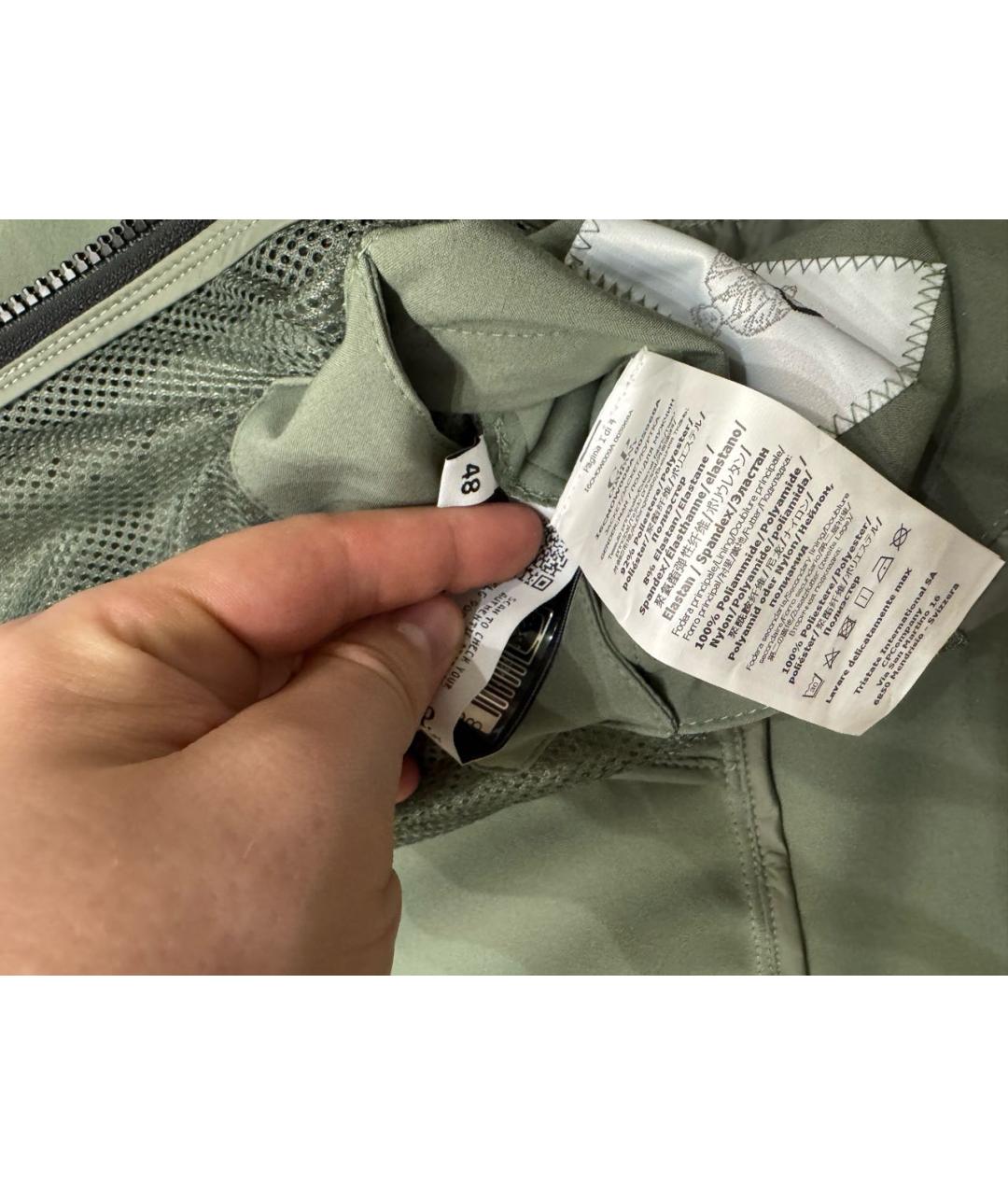 CP COMPANY Хаки куртка из экзотической кожи, фото 8