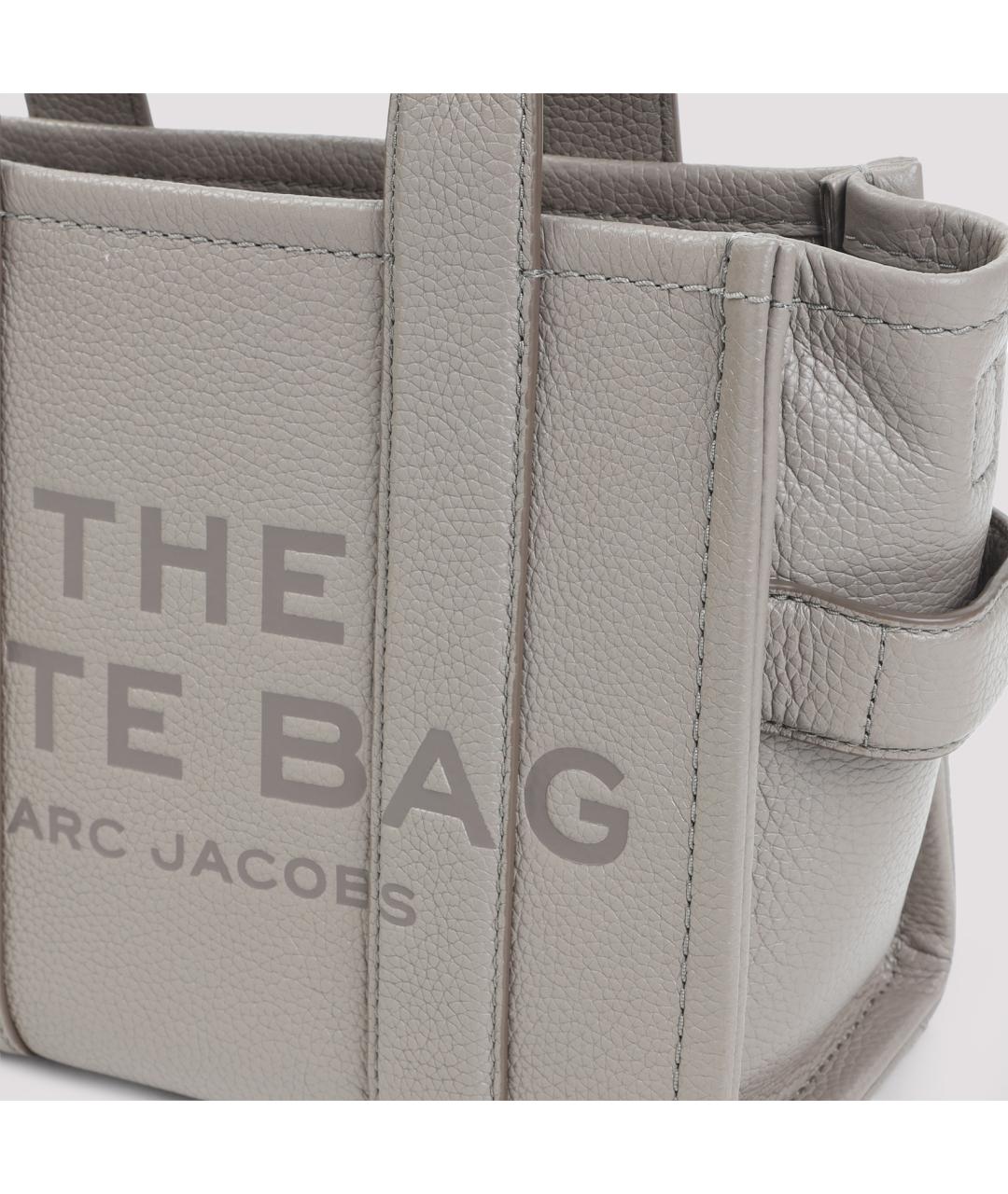 MARC JACOBS Серая кожаная сумка тоут, фото 5