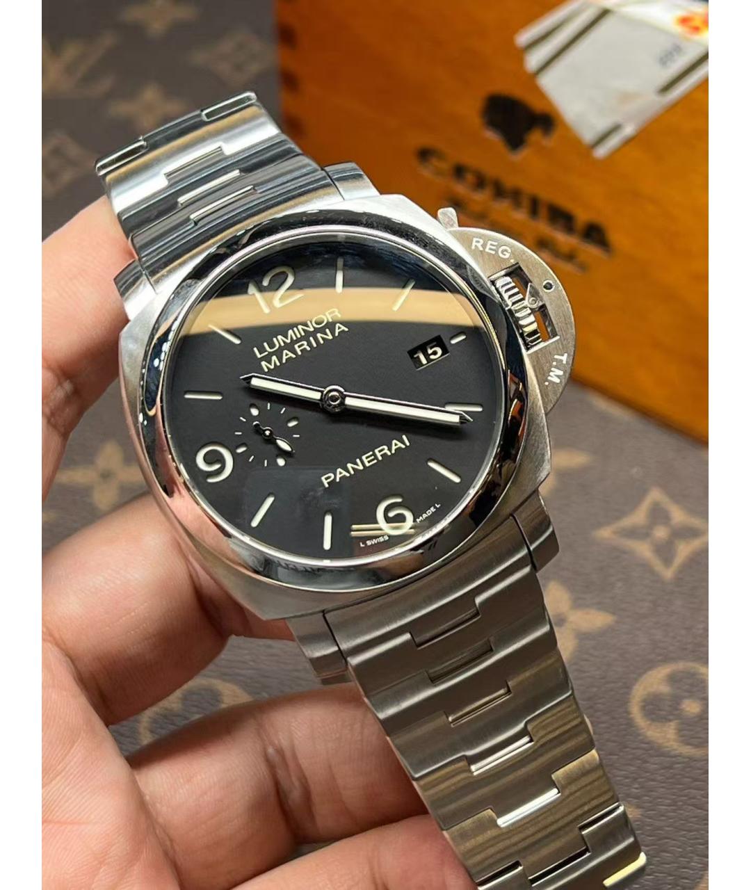 PANERAI Серебряные часы, фото 2