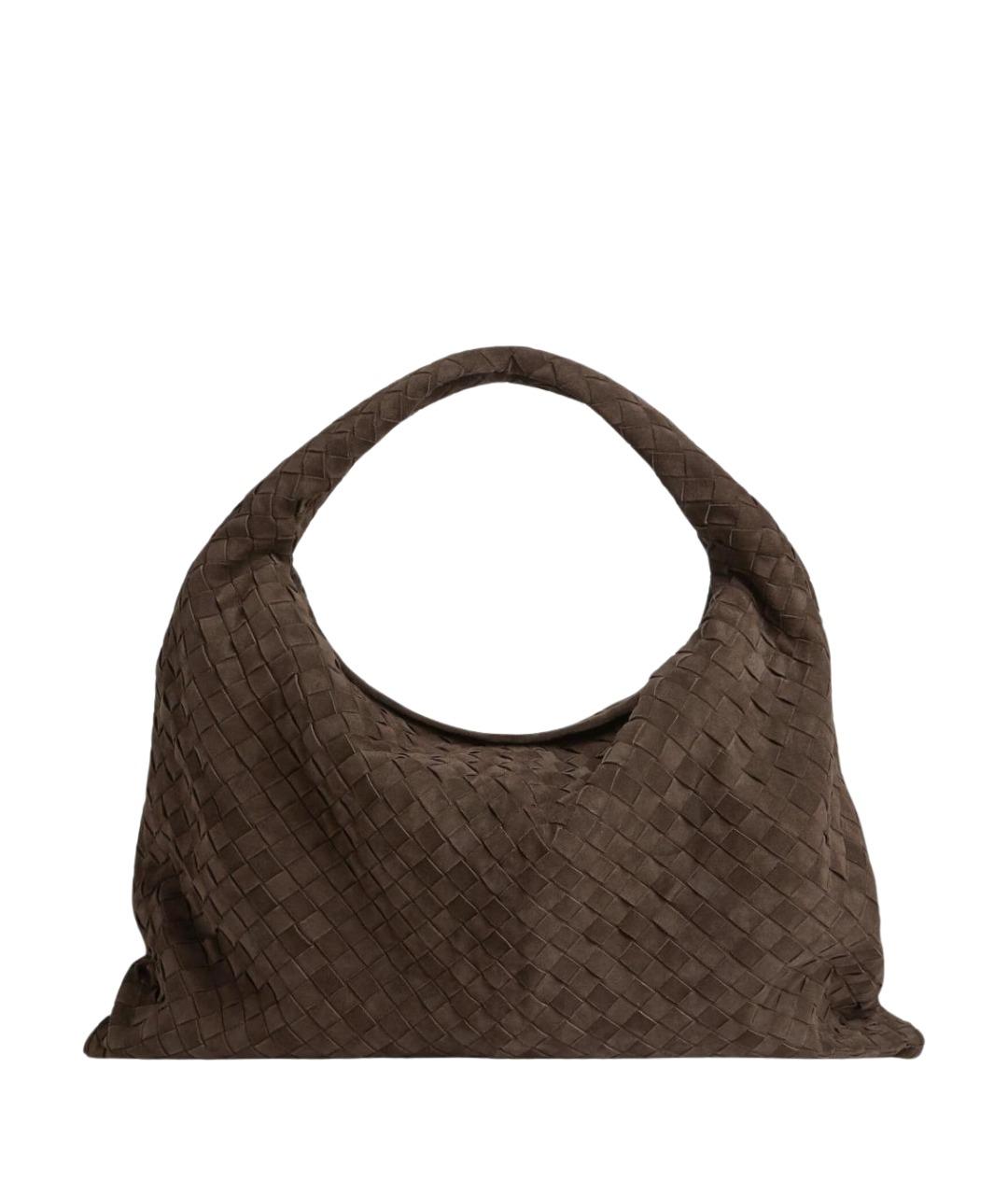 BOTTEGA VENETA Коричневая замшевая сумка через плечо, фото 1