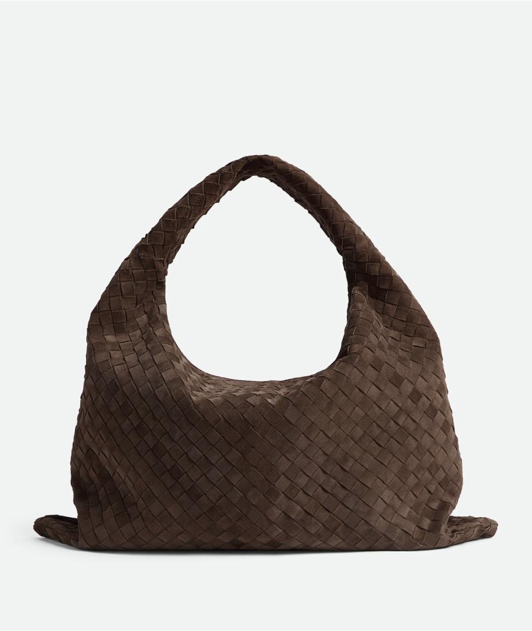 BOTTEGA VENETA Коричневая замшевая сумка через плечо, фото 5