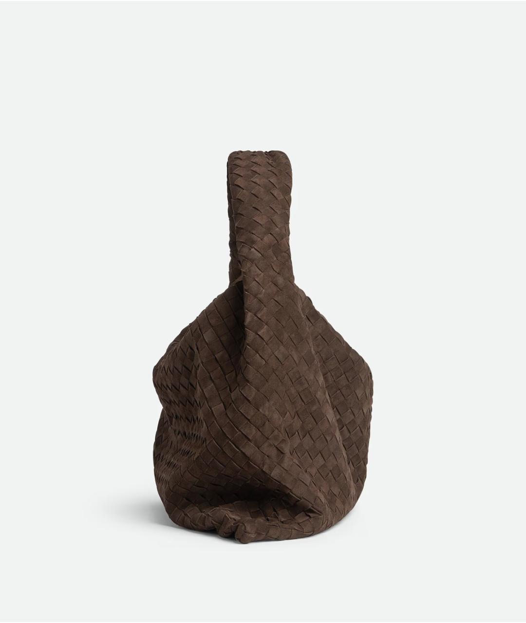 BOTTEGA VENETA Коричневая замшевая сумка через плечо, фото 4