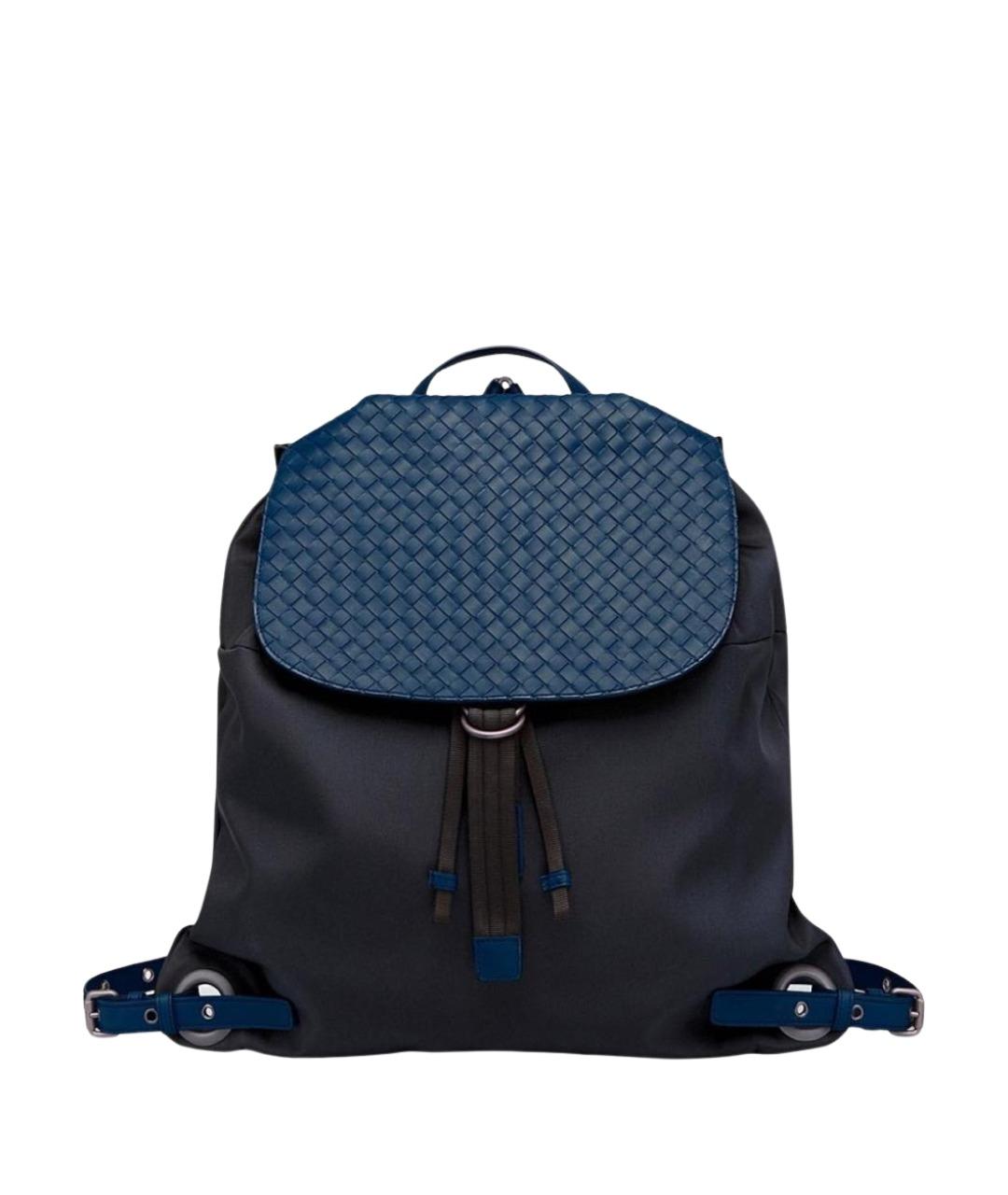 BOTTEGA VENETA Темно-синий кожаный рюкзак, фото 1