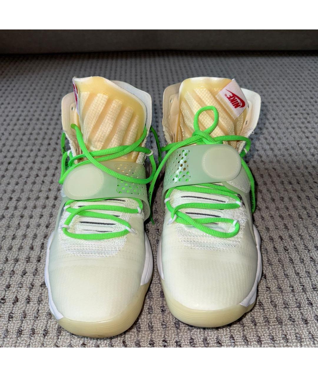NIKE X OFF-WHITE Желтые высокие кроссовки / кеды, фото 2