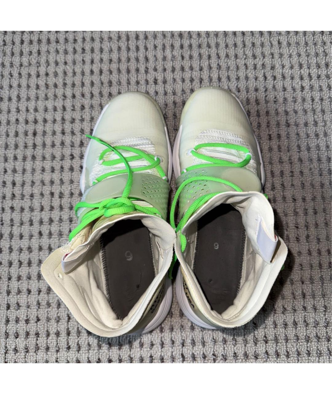 NIKE X OFF-WHITE Желтые высокие кроссовки / кеды, фото 3