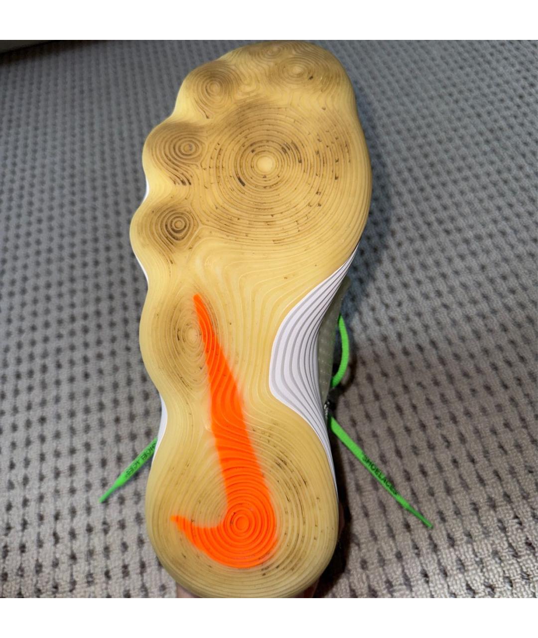 NIKE X OFF-WHITE Желтые высокие кроссовки / кеды, фото 6