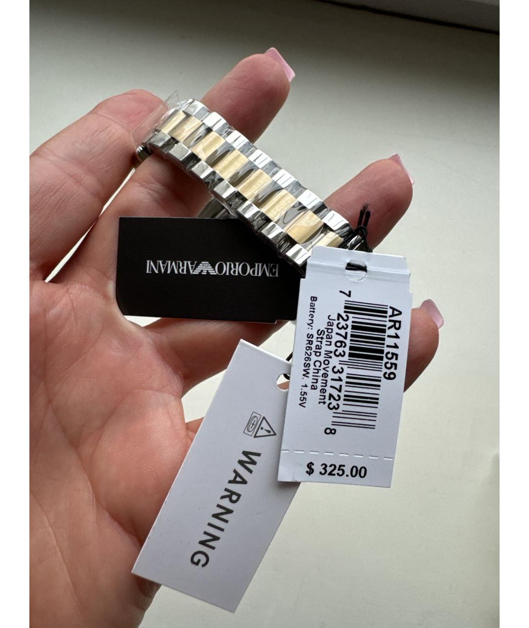 EMPORIO ARMANI Мульти металлические часы, фото 3