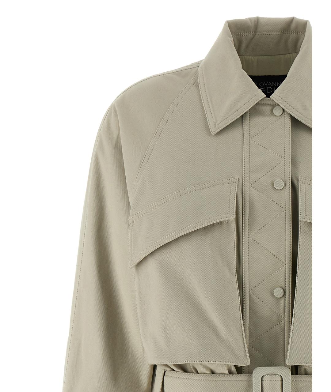 GIOVANNI BEDIN Бежевое ацетатное повседневное платье, фото 3