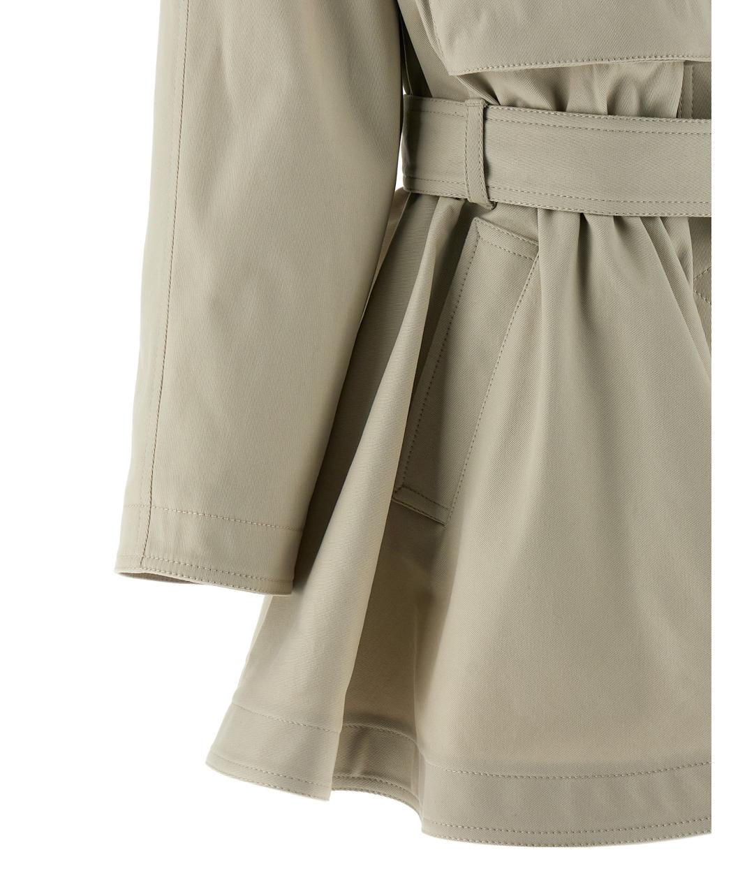 GIOVANNI BEDIN Бежевое ацетатное повседневное платье, фото 4