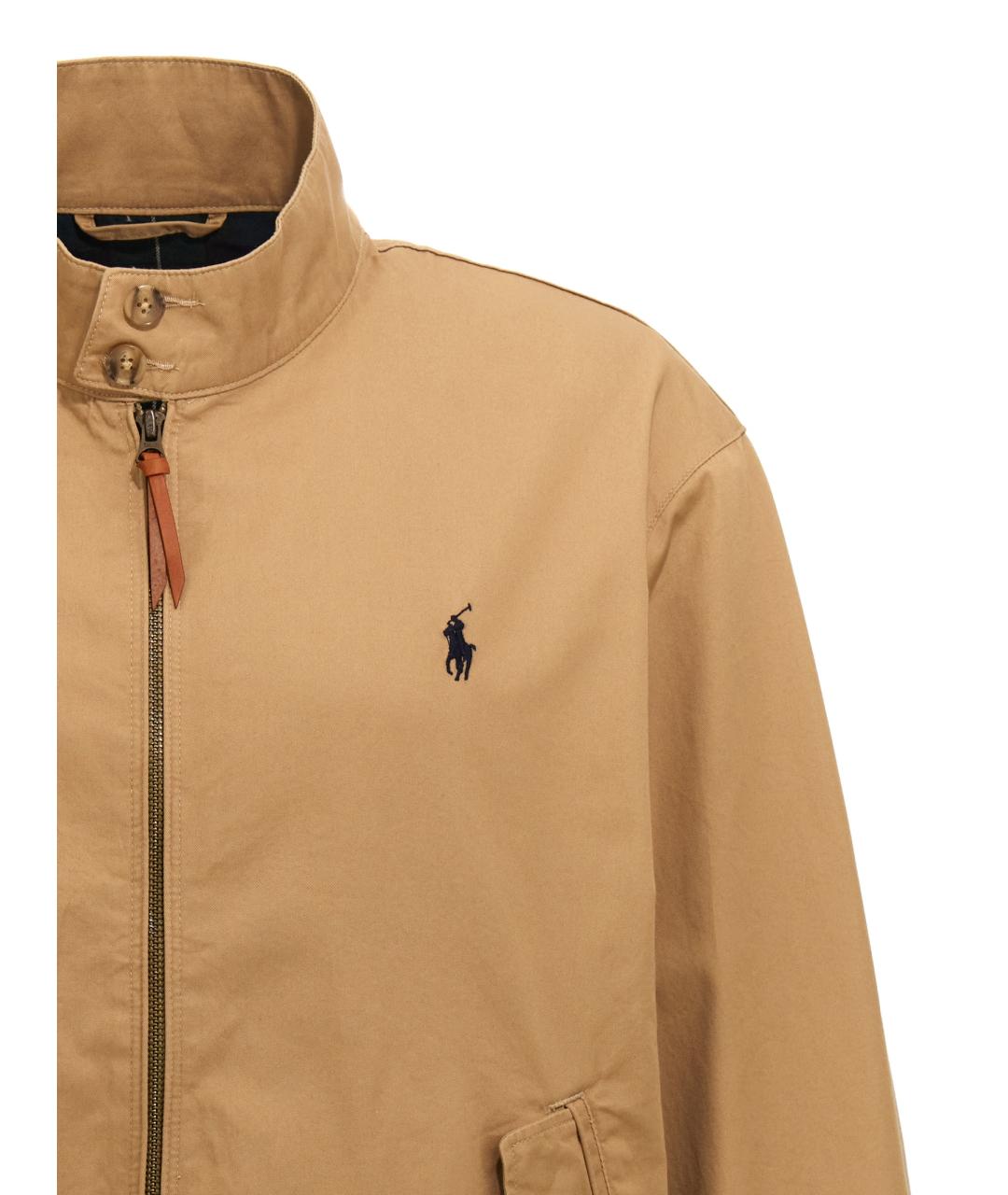 POLO RALPH LAUREN Бежевая хлопковая куртка, фото 3