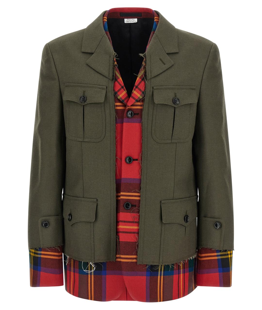 COMME DES GARÇONS HOMME PLUS Мульти шерстяная куртка, фото 1